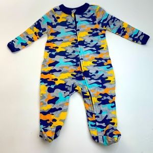0-3 m baby footie-Emporio baby - military
